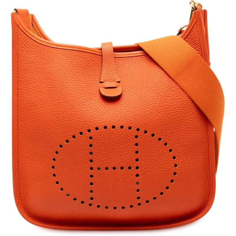 Hermès Schultertasche Clemence Evelyne III 29 orange