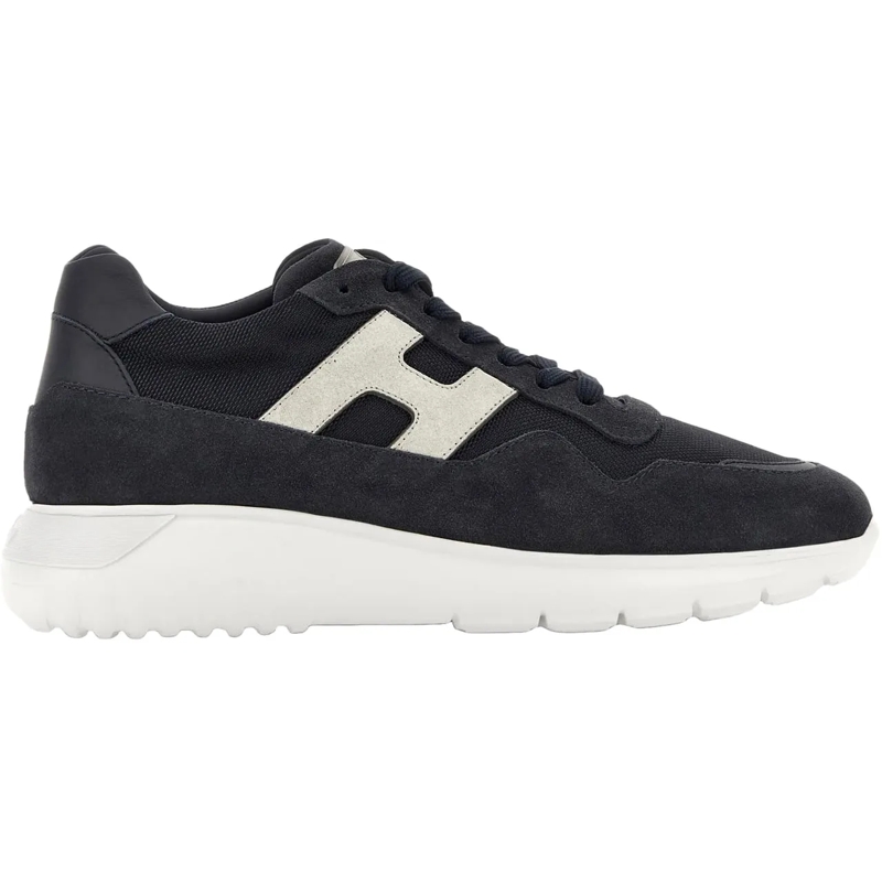 Hogan Slides Flat Shoes Blu Denim Scuro Blu Bianco blau