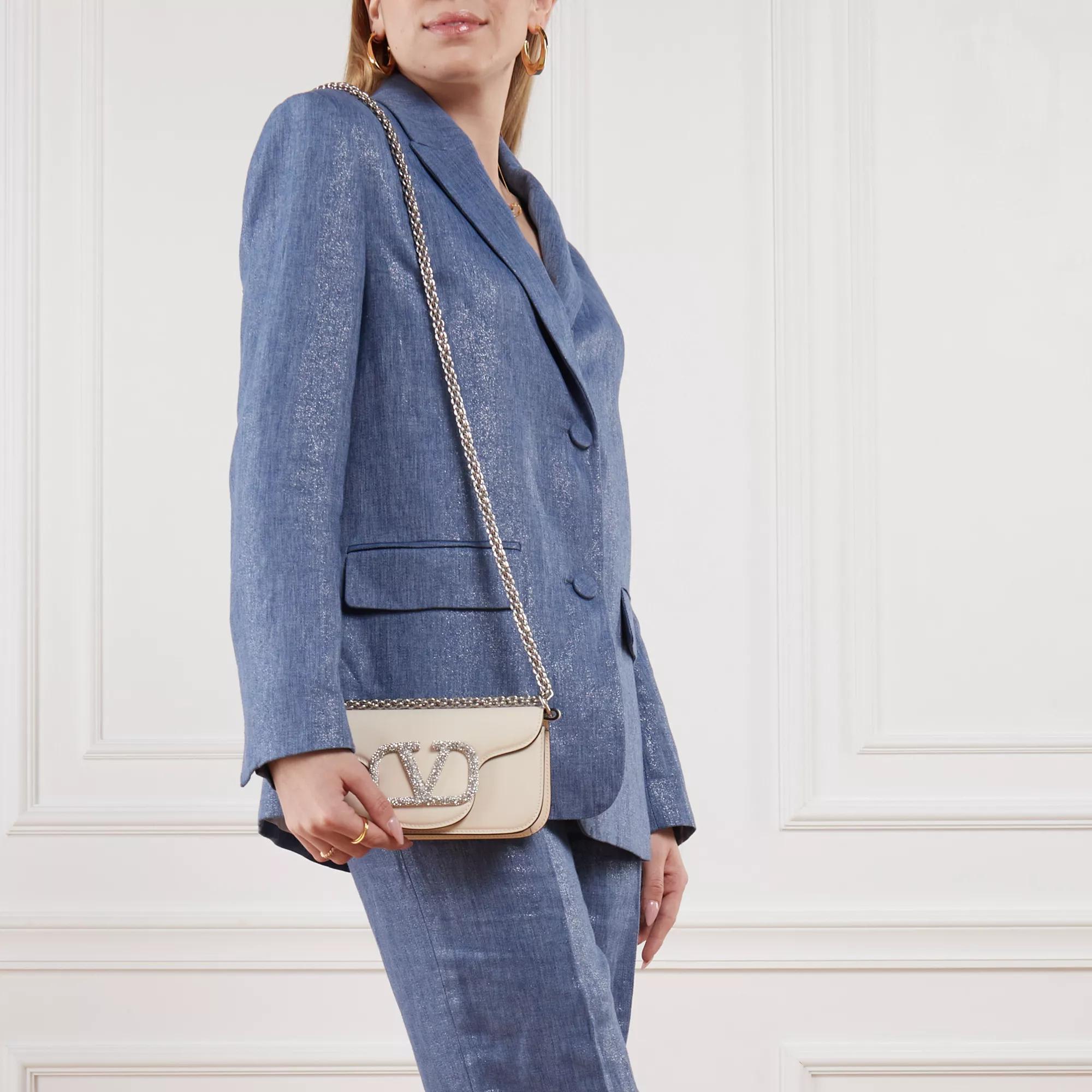 Valentino Garavani Crossbody bags Loco Small Shoulder Bag For Woman in crème