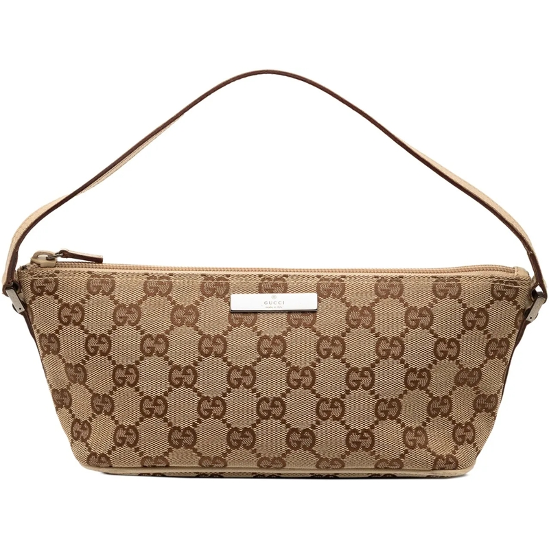 Gucci Schultertasche GG Canvas Boat braun