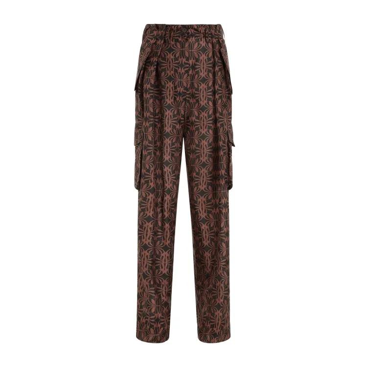 Dries Van Noten - Polkar Black Silk Pants - Größe 38 - braun