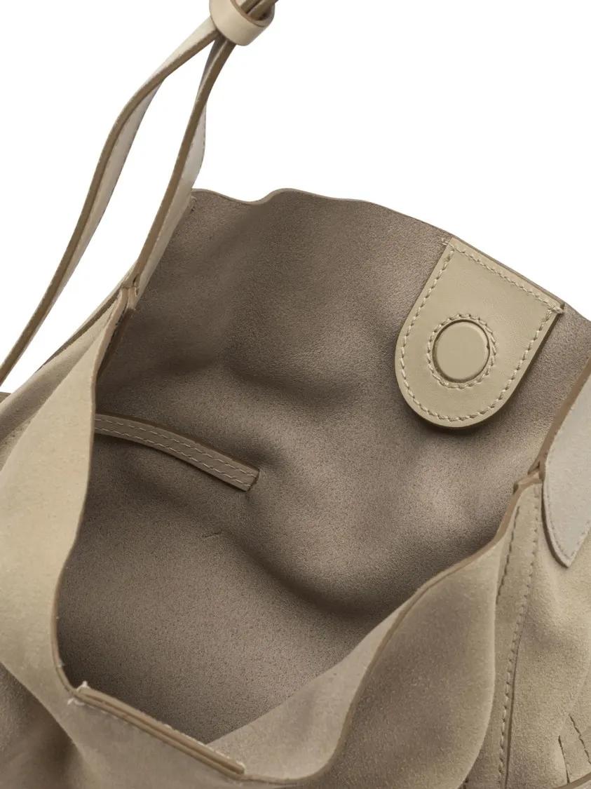 Thumbnail - Gianni Chiarini Hobo Bags - Spacious Suede Shoulder Bag With Adjustable Strap - Gr. unisize - in Rosa - für Damen