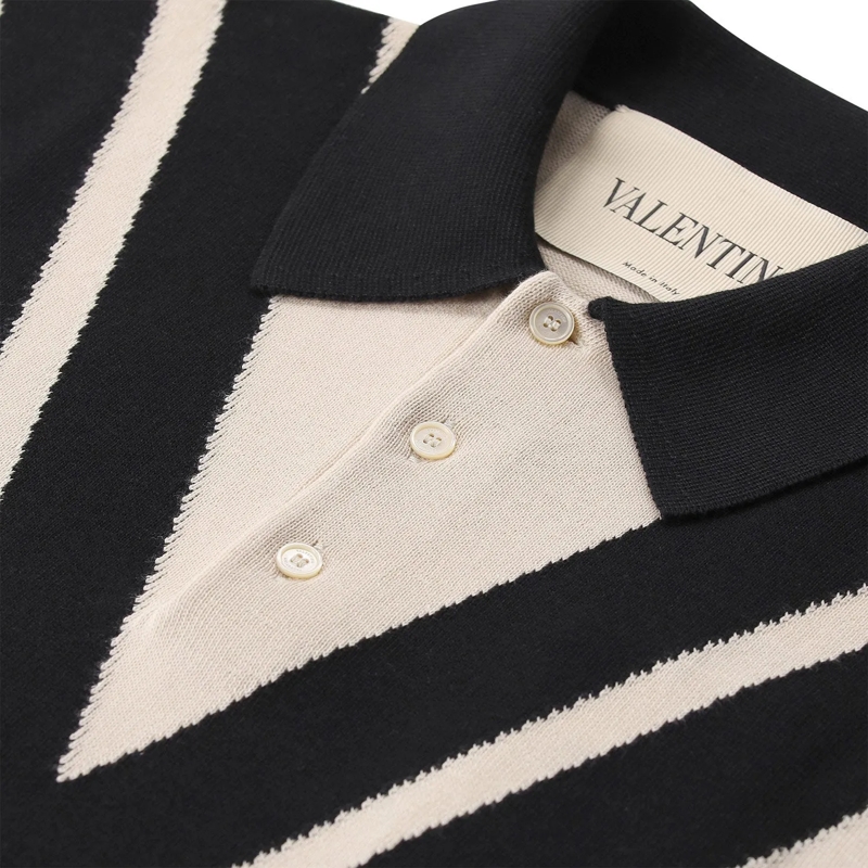 Valentino Garavani Polohemd Poloshirt aus Baumwolle weiß(Image 4)