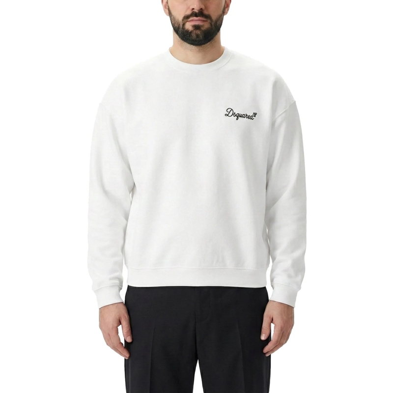 Dsquared2  Sweatshirt mit Logo-Stickerei weiß(Image 2)