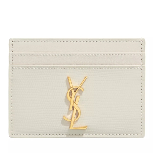 Saint Laurent YSL Monogram Card Case Crema Soft Kartenhalter