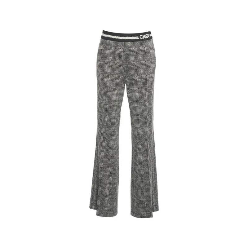 Cambio  Wide-Leg Trousers With Elastic Waistband And Refin Grey