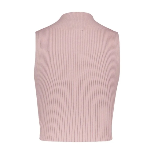 Courrèges T-shirts Mockneck T-Shirt - Cotton - Pink Pink (Image 2)