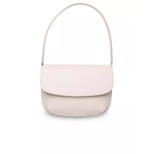 A.P.C. Sarah' Cream Leather Bag Neutrals Borsetta a tracolla