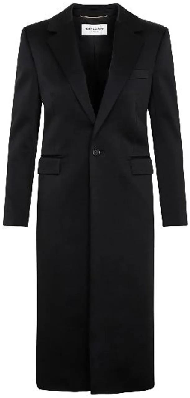 Thumbnail - Saint Laurent - Saint Laurent Satin Coat - Größe 38 - black