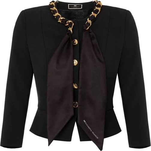 Elisabetta Franchi Übergangsjacke Jackets Black schwarz