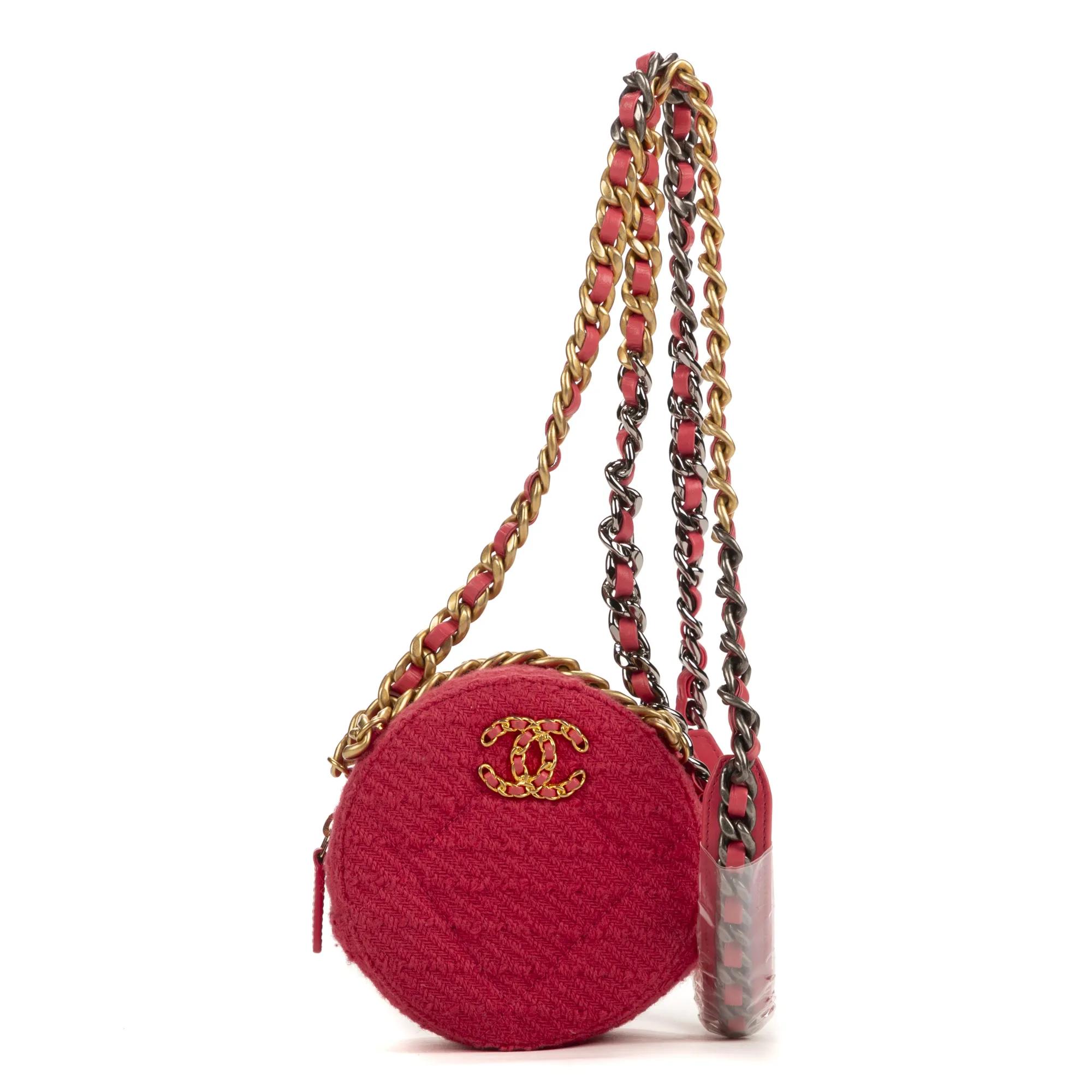 Chanel Crossbody Bags - Round Chain Crossbody - Gr. unisize - in Rosa - für Damen