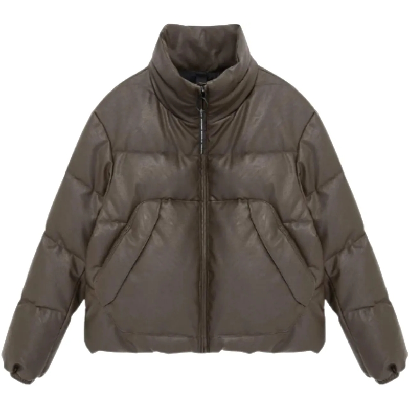 Krakatau Trenchcoat Narwaru Faux Leren Puffer Qw543 weiß