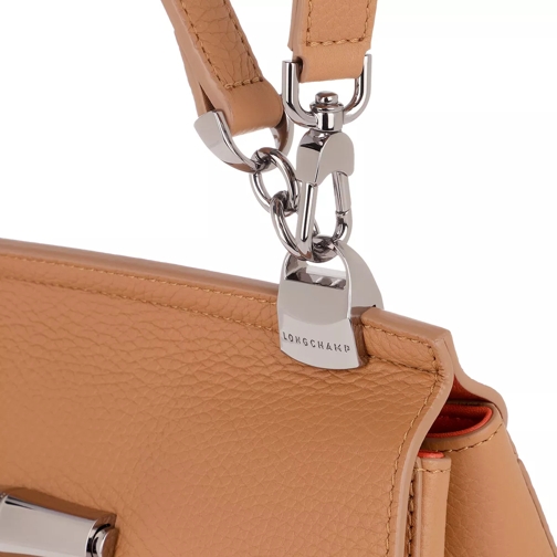 Longchamp Madeleine Messenger Bag Leather Honey Satchel