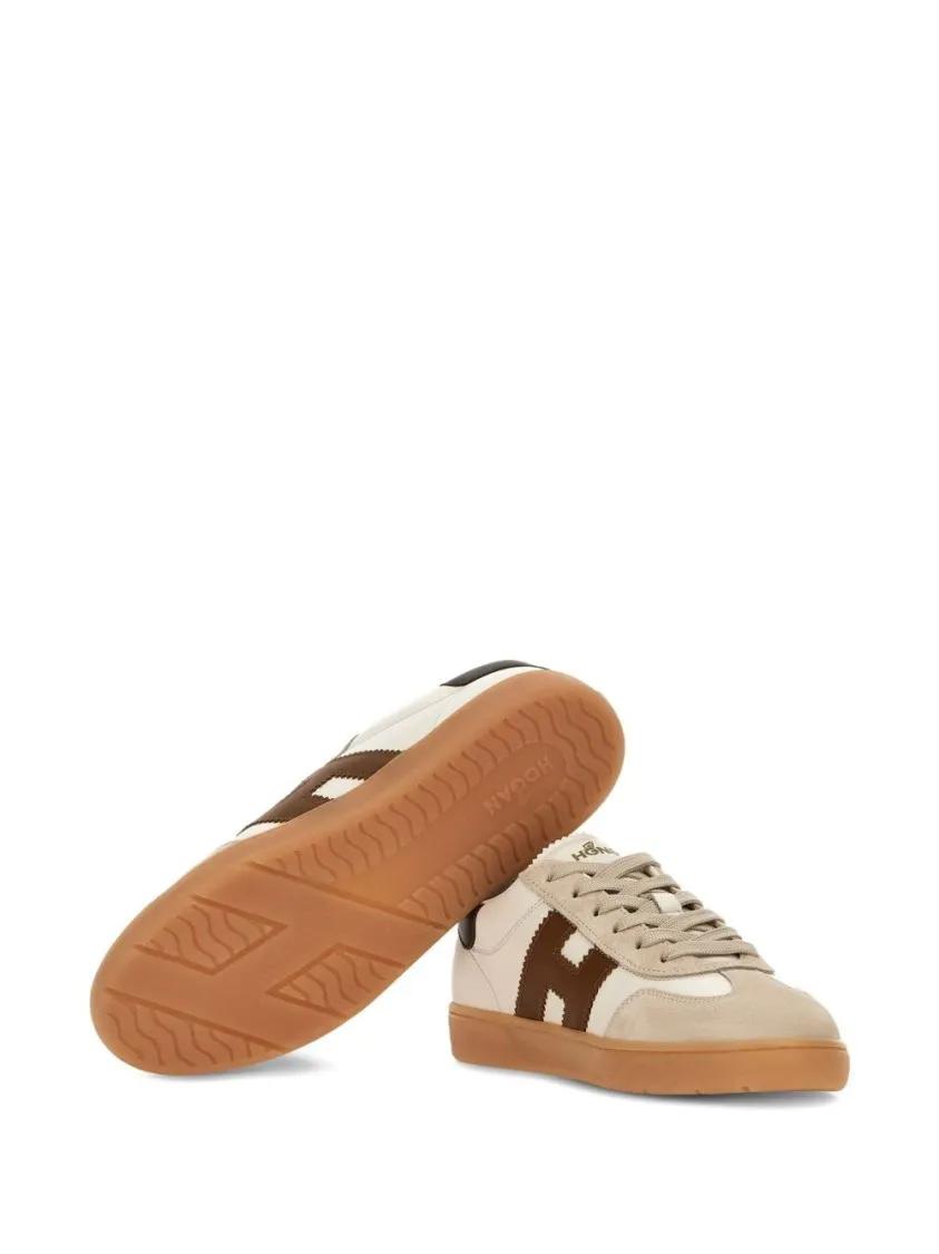 Thumbnail - Hogan Low-Top Sneaker - Beige Sneakers With Lace-Up Fastening - Gr. 39 (EU) - in Weiß - für Damen