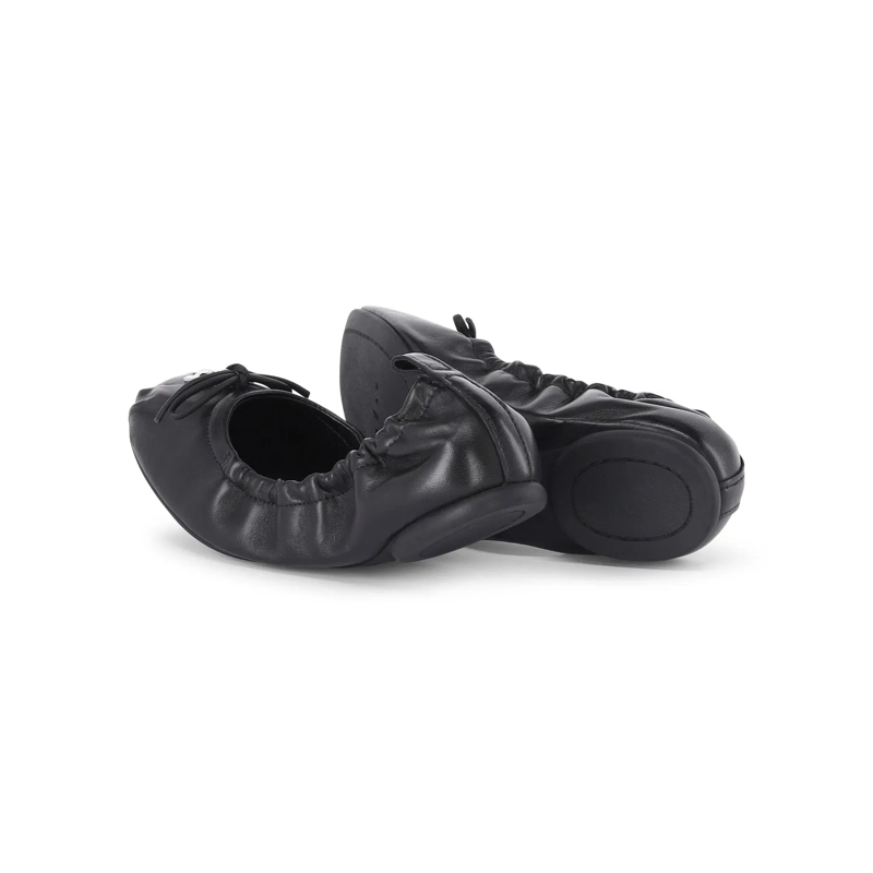 Hogan Schnürschuhe Ballerinas aus Nappaleder schwarz(Image 2)