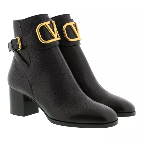 Valentino Garavani V Ankle Boots Leather Black Enkellaars