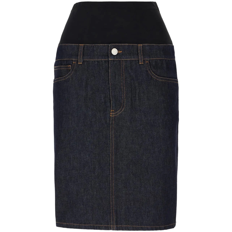 Coperni Midirock Coperni Denim skirt blau