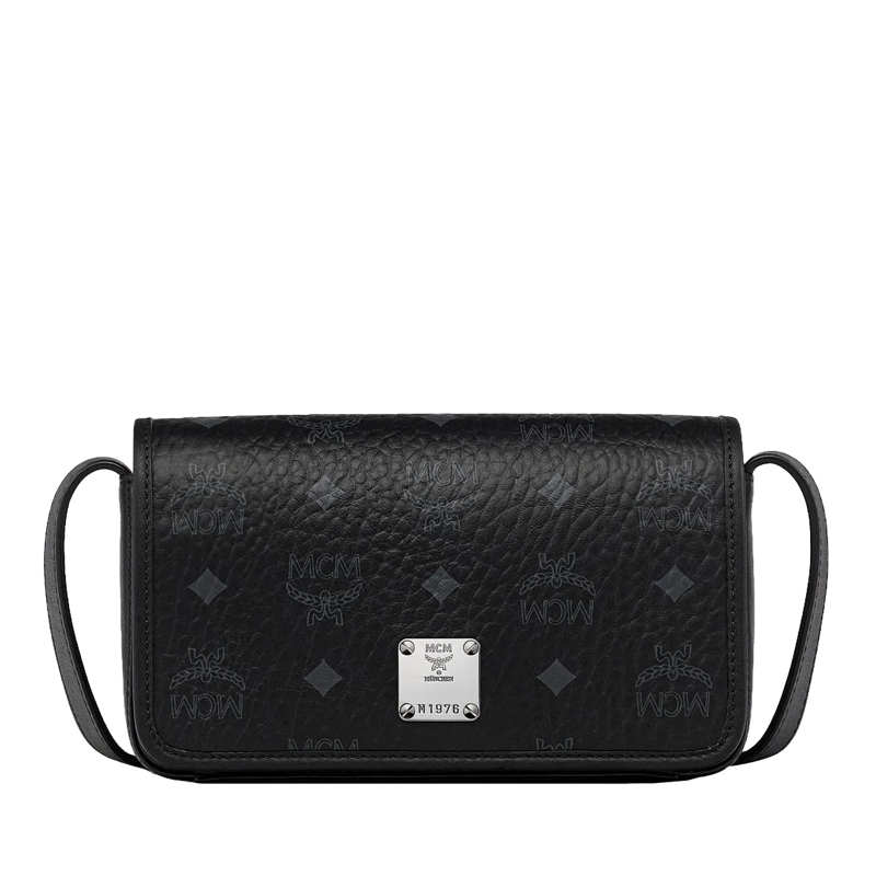 MCM Handytasche Aren Visetos Lanyard Fff Bk Black