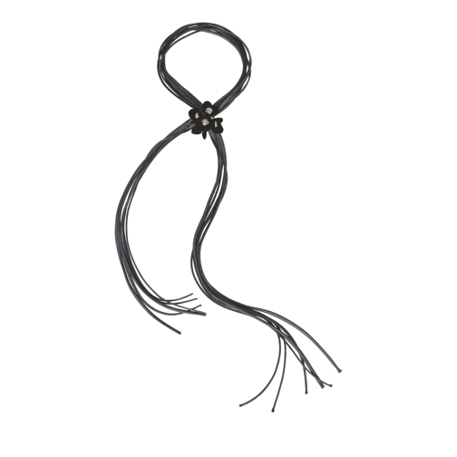 Dorothee Schumacher  DANGLING FLOWER tassle necklac black