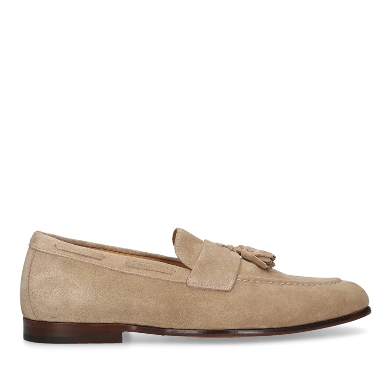 Heinrich Dinkelacker Monkstraps Loafer Amalfi Plain Tassel V hell-braun