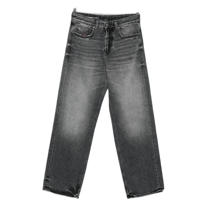 Diesel Jeans Grey Faded Wash Denim Jeans Grey