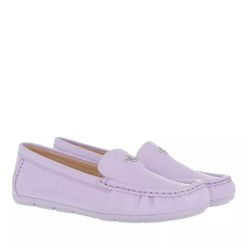 Coach Marley Leather Driver Bright Lilac Loafer