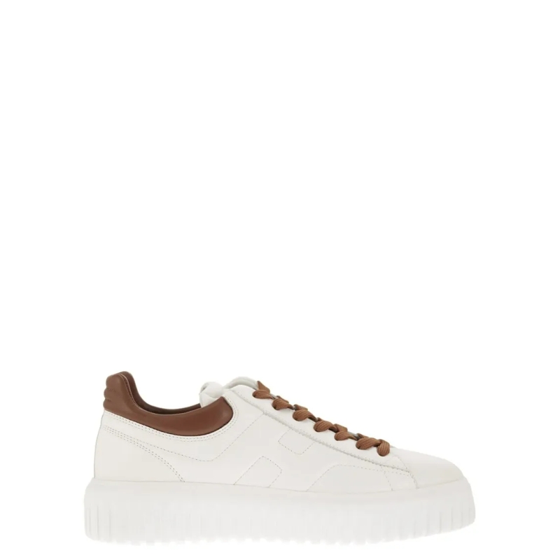 Hogan Lage-top sneaker Sporty Nappa Leather Sneakers With Distinctive H D White