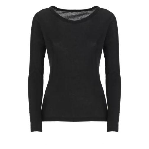 Yohji Yamamoto Black Cotton Sweater Black 