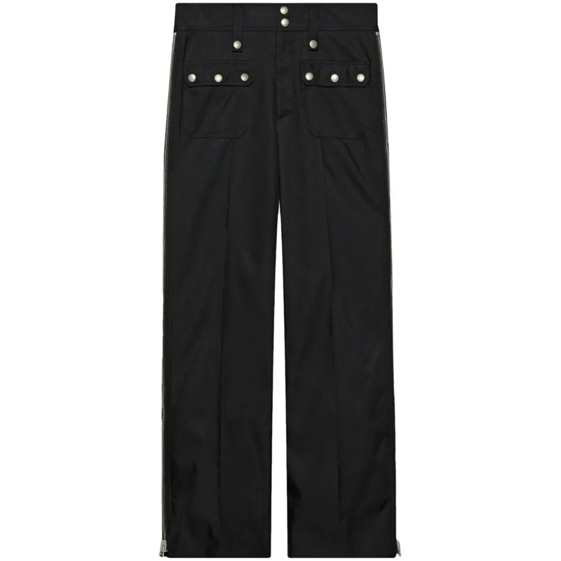 Gucci Anzugshose Black Polyamide Trousers Black