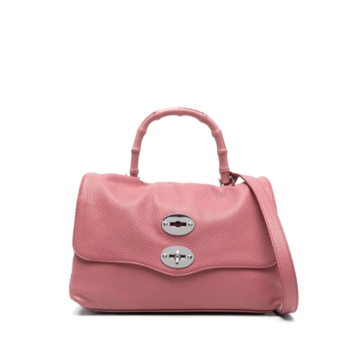 Zanellato Sac à bandoulière Dark Pink Leather Handbag Pink