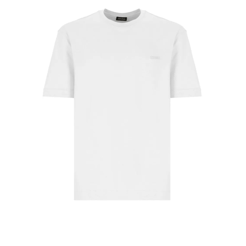Zegna T-Shirts White Cotton T-Shirt White