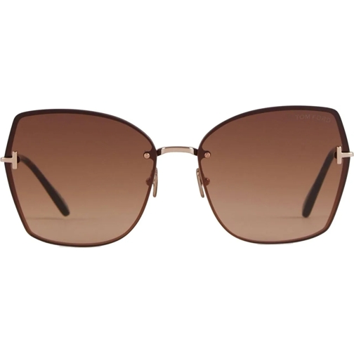 Tom Ford Lunettes de soleil Nickie Rectangular Sunglasses schwarz