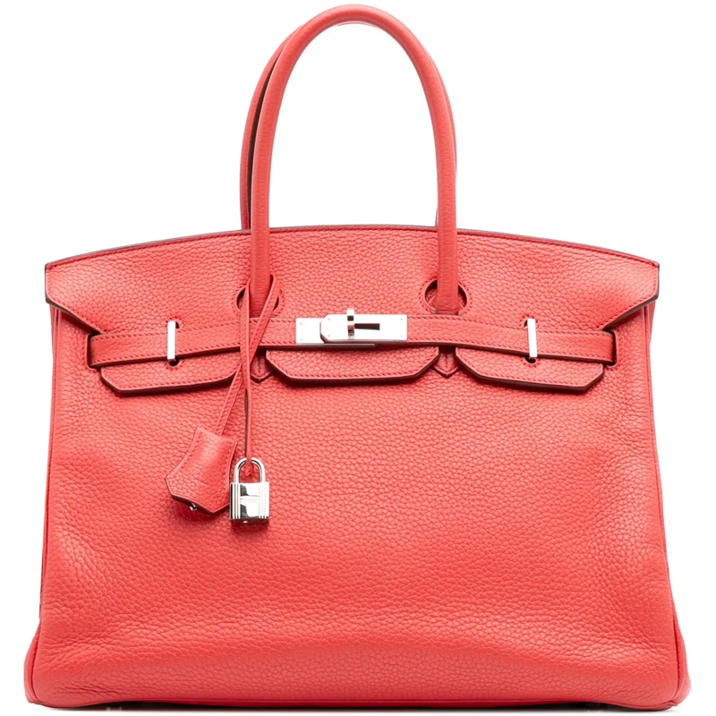 Hermès Tote Togo Birkin Retourne 35 rose