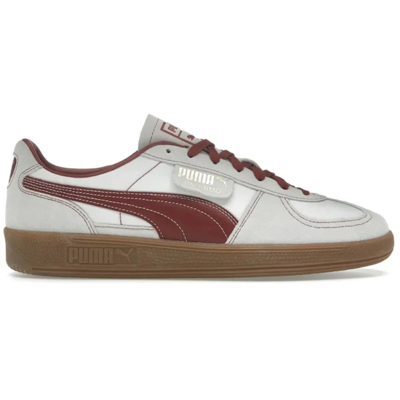 Puma Low-Top-Sneaker Puma Palermo OG Warm White Intense Red weiß