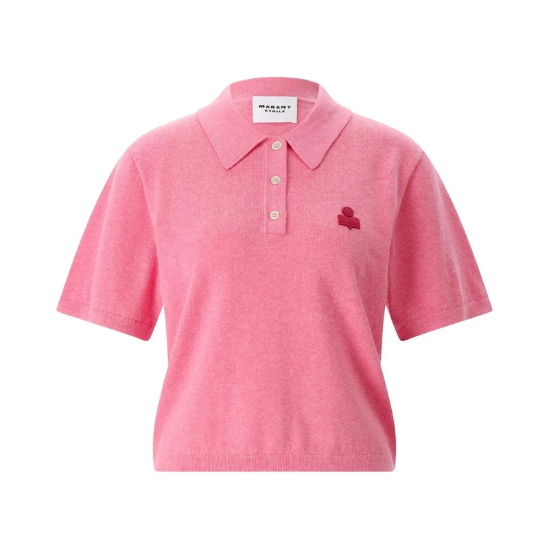 Isabel Marant Polo shirt Poloshirt Althea aus Strick pink