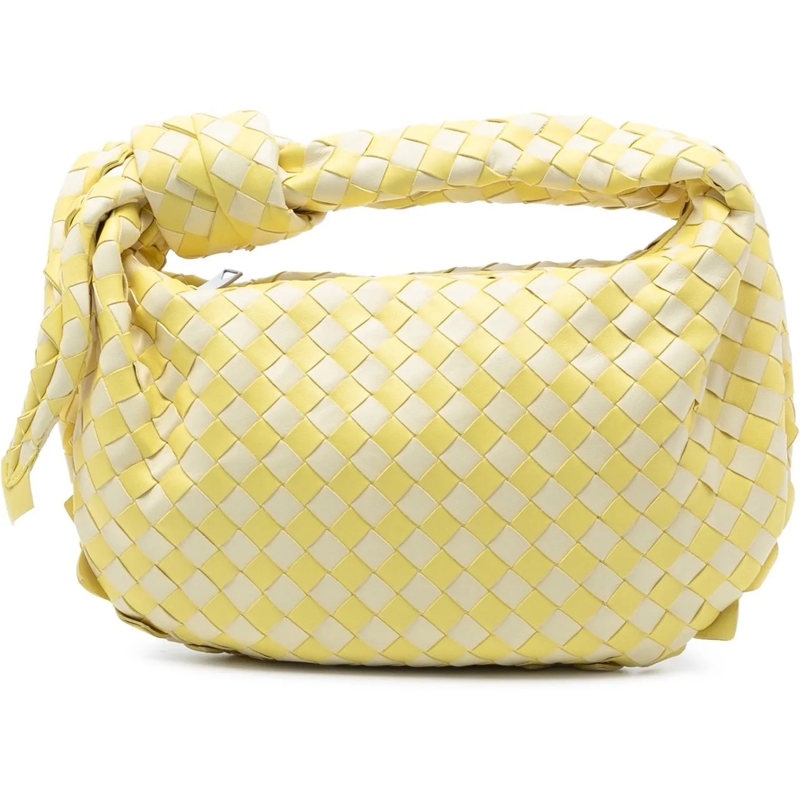 Bottega Veneta Schultertasche Teen Bicolor Nappa Intrecciato Dragon Jodie gelb
