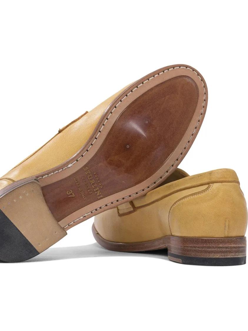 Thumbnail - Leather Loafers With Silhouette - Gr. 37,5 (EU) - in Beige