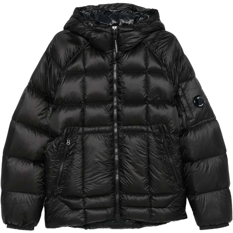 CP Company Daunenjacke Quilted Insulated Down Jacket With Hood Schwarz(Image 14)