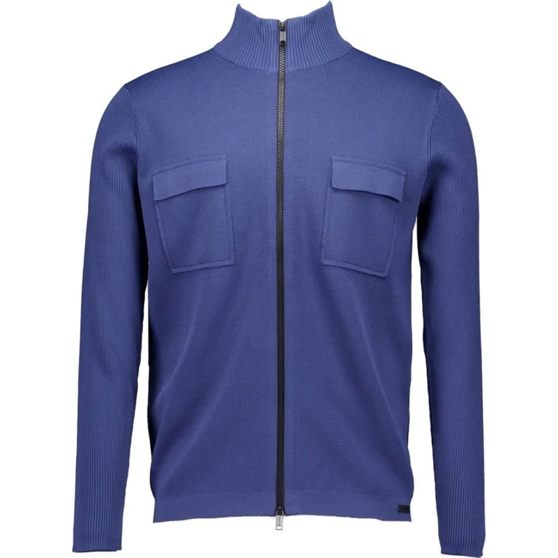 GENTI Weste Genti Cardigan Zip Ls Vesten Blauw K9114-1258 blau (Image 2)