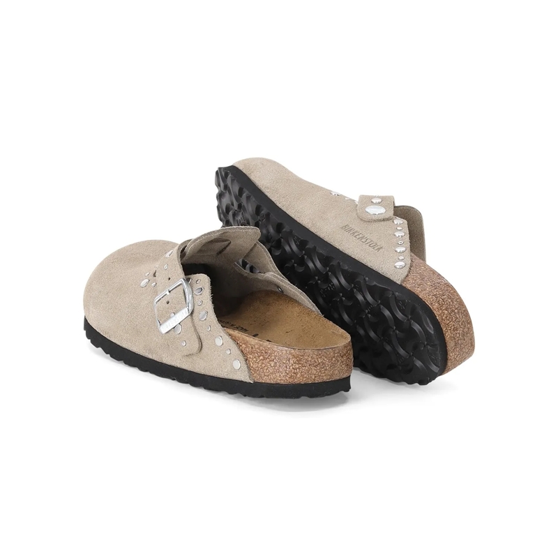 Birkenstock Schnürschuhe Birkenstock Boston Rivet Slippers Taupe 1030418 taupe(Image 5)