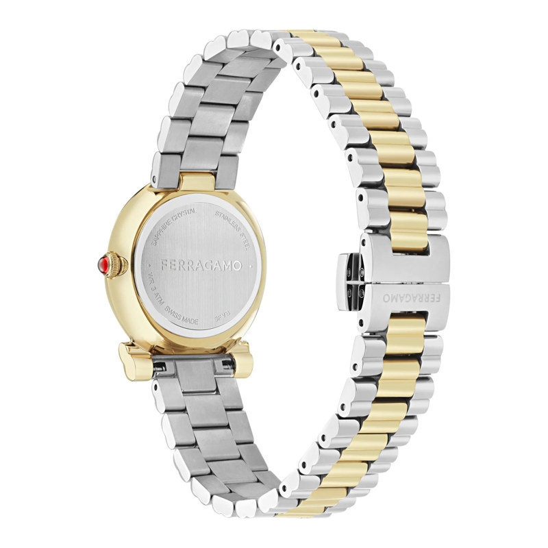 Salvatore Ferragamo Quarzuhr Quarz-Analoguhr Gancini Twisted silber(Image 2)