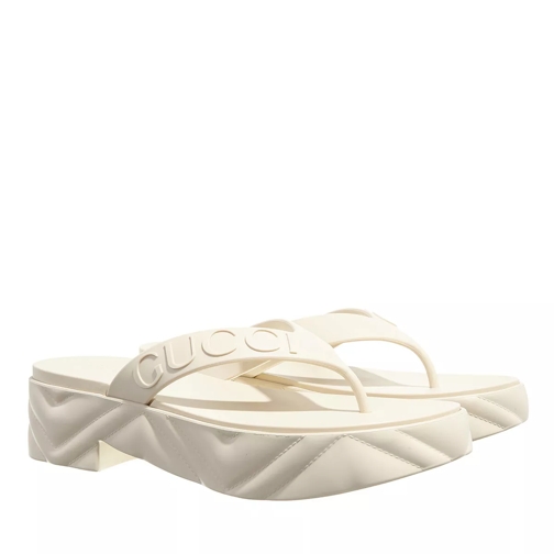 Gucci Thong Platform Sandal White Slide