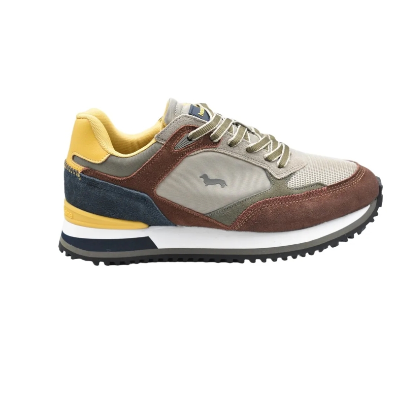 Harmont & Blaine Lage-top sneaker Low-Top Sneakers With Suede And Mesh Accents Grey