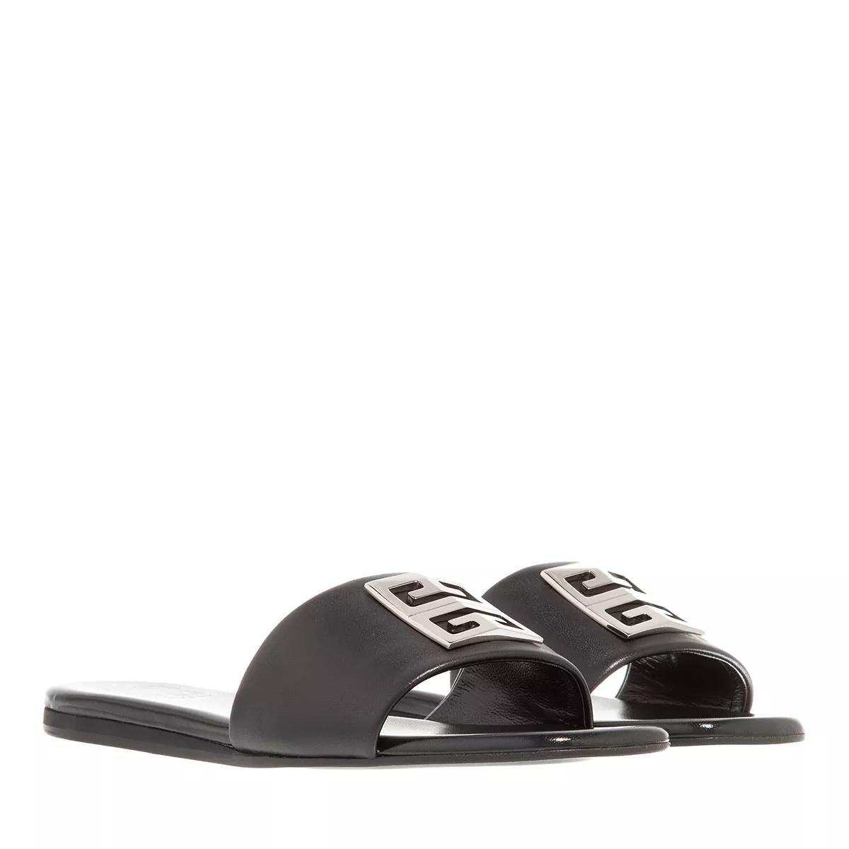 Givenchy 4G Leather Sandals Black | Slide