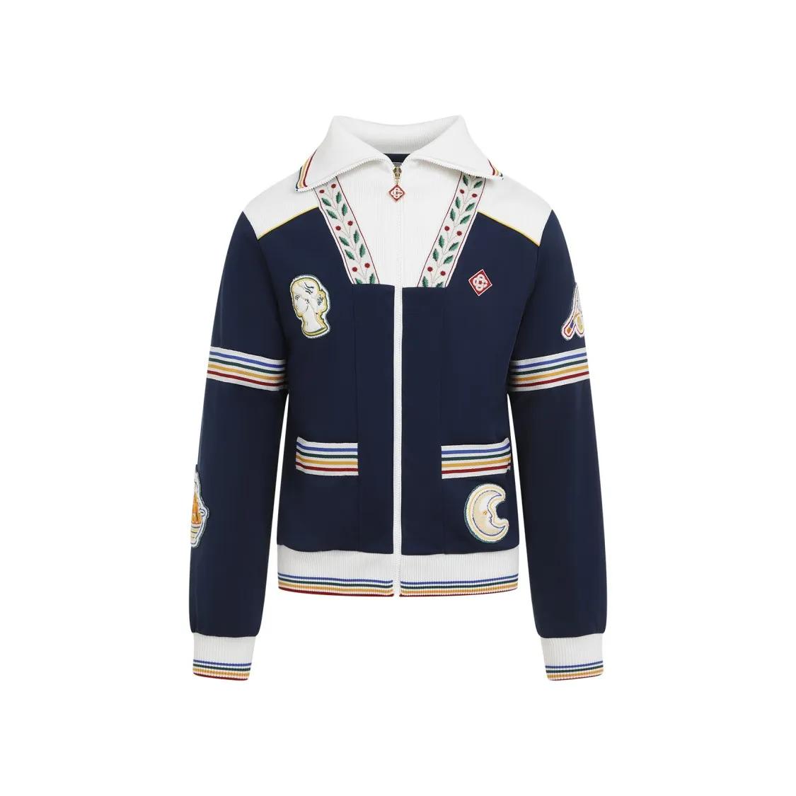 Casablanca - Varsity Track Jacket - Größe L - blau