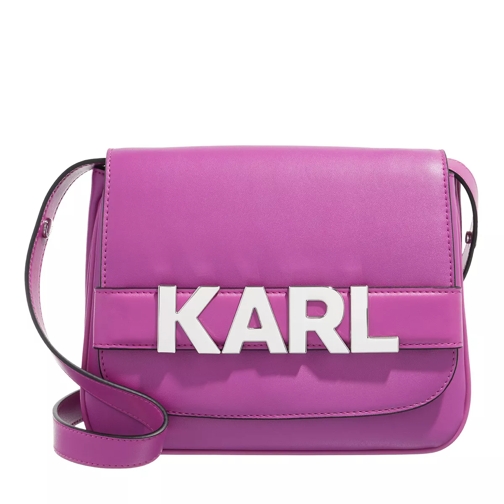 Karl Lagerfeld K/Letters Flap Crossbody Mauve Crossbodytas