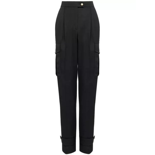 Alexander McQueen Black Military Pants Black 