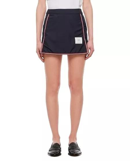 Thom Browne - Synthetic A-Line Mini Skirt - Größe 42 - blue