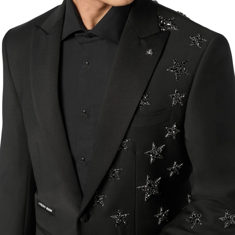 Philipp Plein Blazer Einknopf-Blazer Slim Fit schwarz(Image 2)