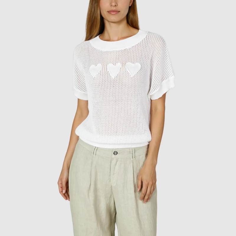 Marc Aurel  Netz-Pullover weiss(Image 3)